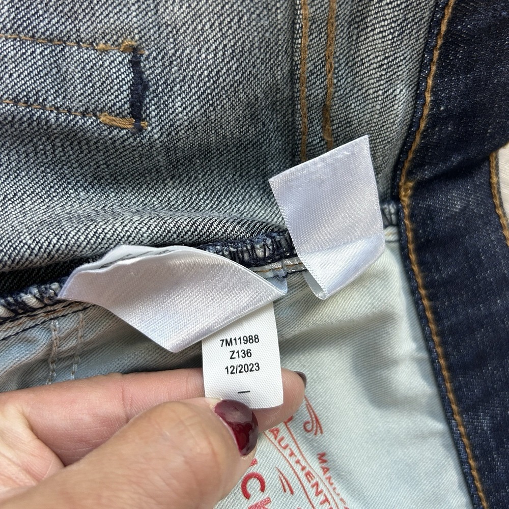 Lucky Brand 329 Classic Straight Leg 42x30(29.5) Dark Wash Denim Jeans Mens - Picture 10 of 14
